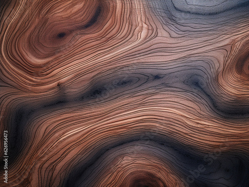Photo of Wood grain: Close-up images of wood grain reveal the intricate patterns, textures, and natural variations found in different types of wood. It captures the organic beauty