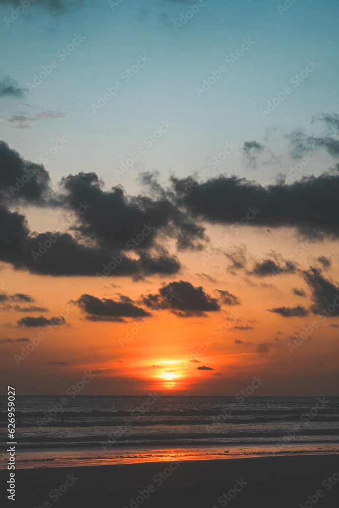 Beautiful Atlantic Ocean sunset view