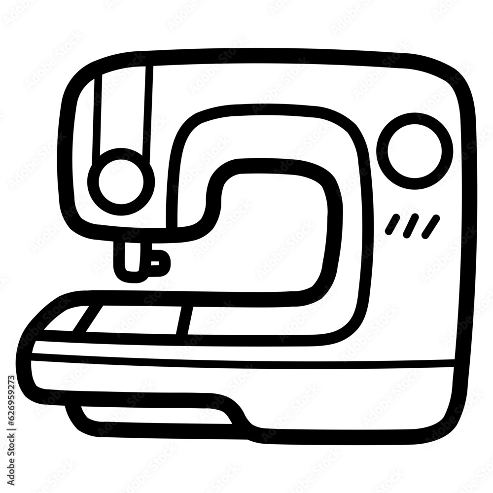 sewing machine line icon style sewing machine line icon style