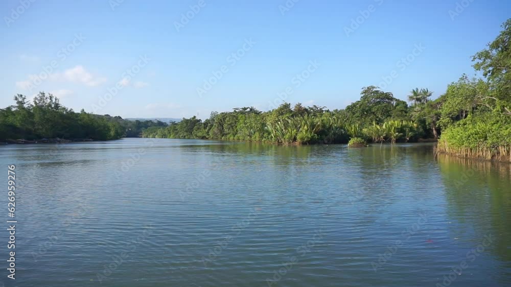 beautiful views of the sea with small waves, beautiful natural panoramas during the day at Sayang Heulang beach, South Garut beautiful views of the sea with small waves, beautiful natural panoramas during the day at Sayang Heulang beach, South Garut