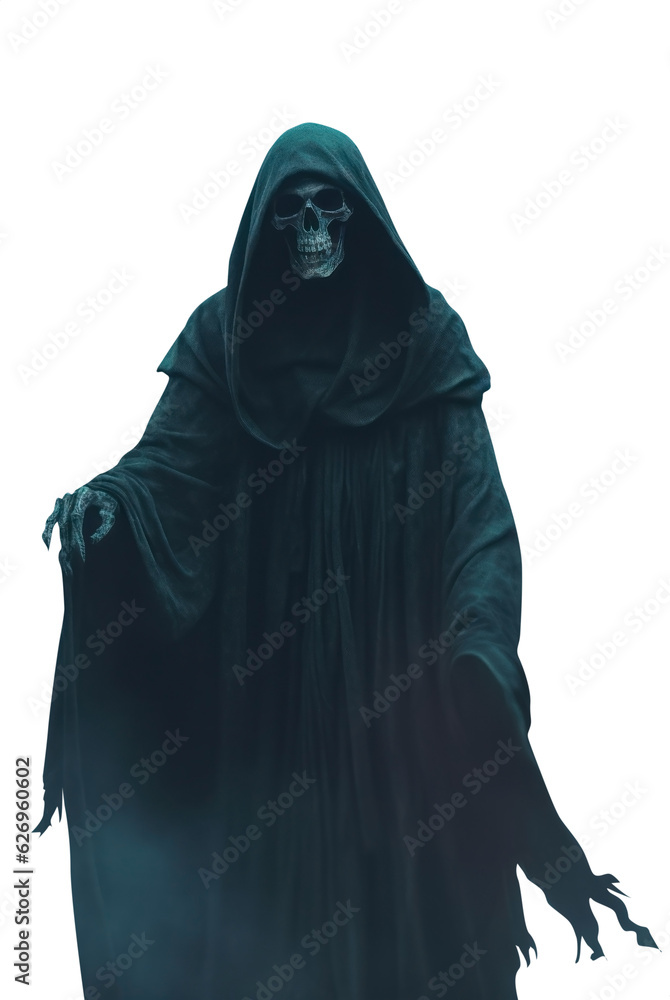 Φωτογραφία cloaked angel of death. the grim reaper. transparent PNG