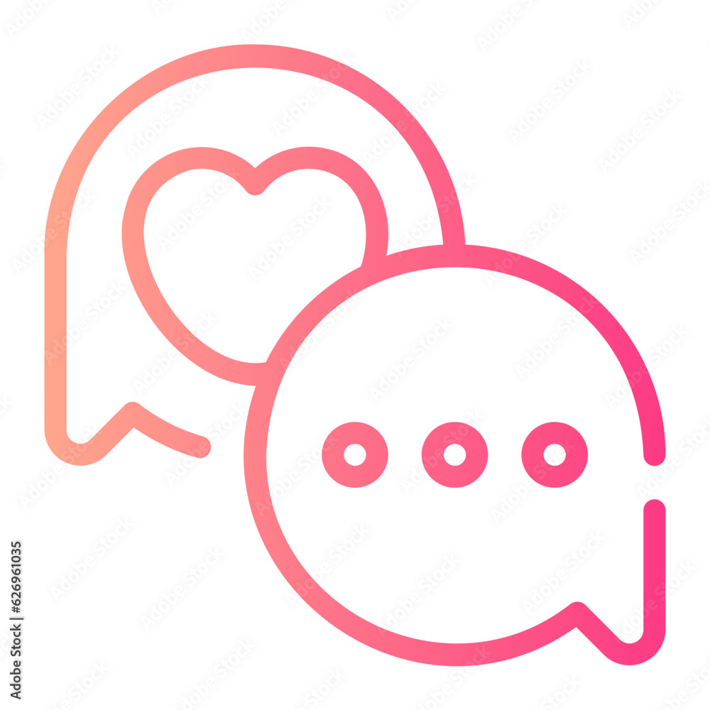 chat gradient icon chat gradient icon
