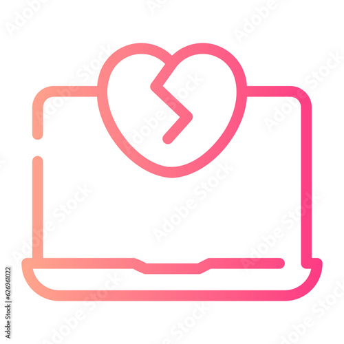 heartbreak gradient icon