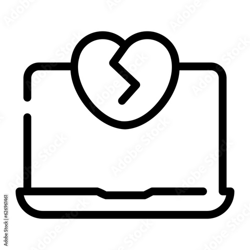 heartbreak line icon