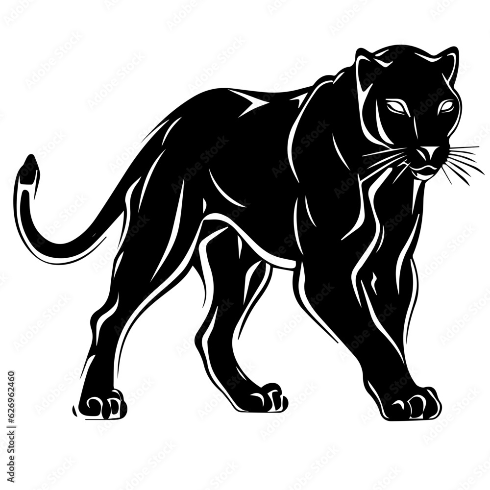 Obraz premium panther vector illustration