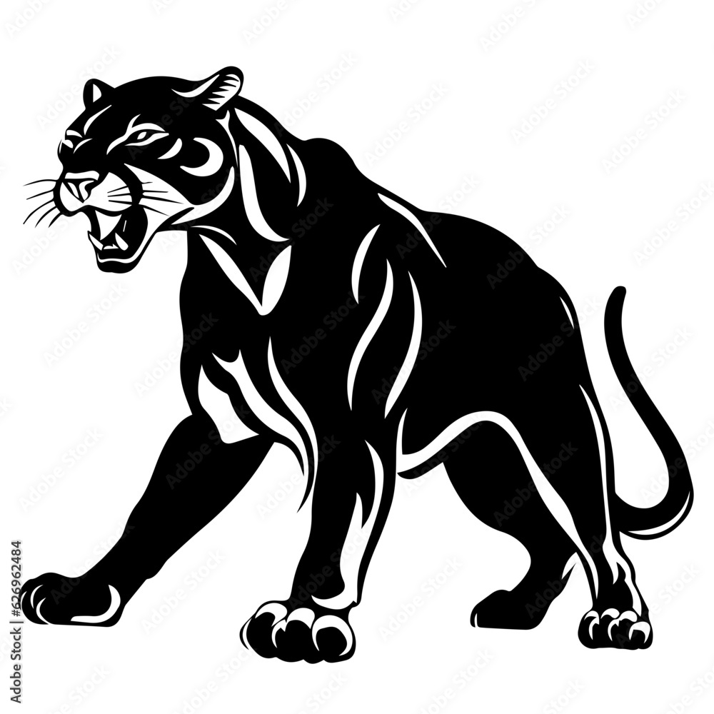 Obraz premium panther vector illustration