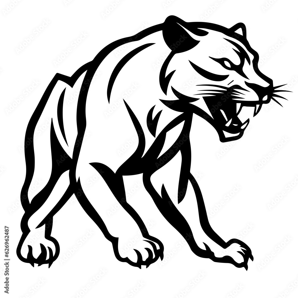 Obraz premium panther vector illustration