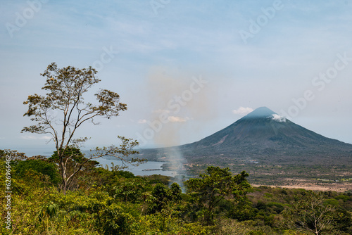 Captivating Beauty: Spectacular Concepcion Volcano View on Ometepe Island, Nicaragua photo
