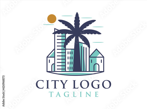 Palm City Logo design concept