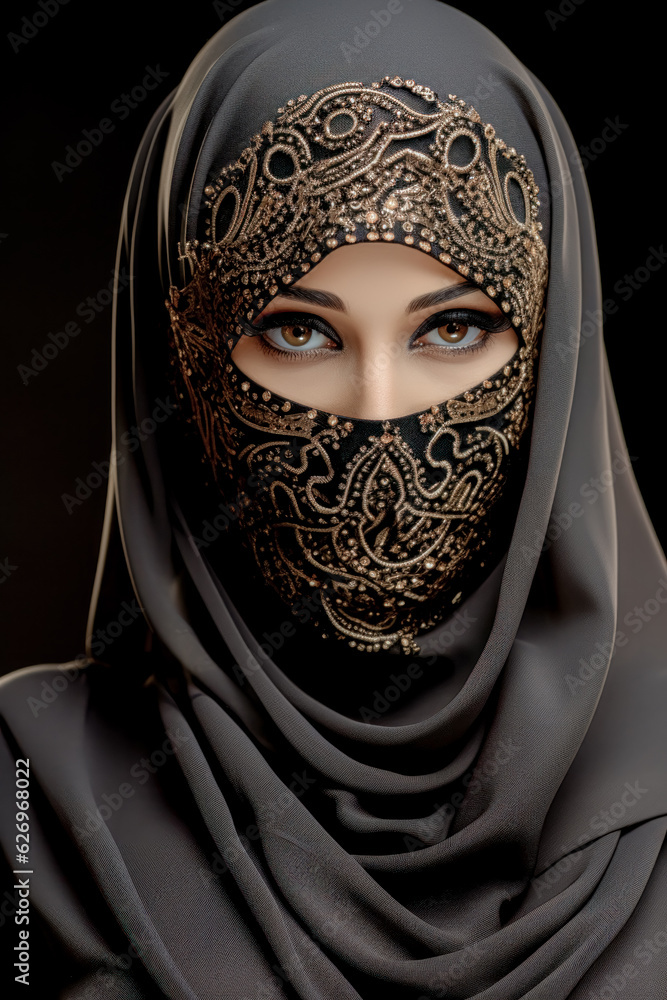 Very Beautiful Arab Woman with very Modern Trendy Niqab Portrait Background Journal Generative AI KI Wallpaper Digital Art Very Beautiful Arab Woman with very Modern Trendy Niqab Portrait Background Journal Generative AI KI Wallpaper Digital Art