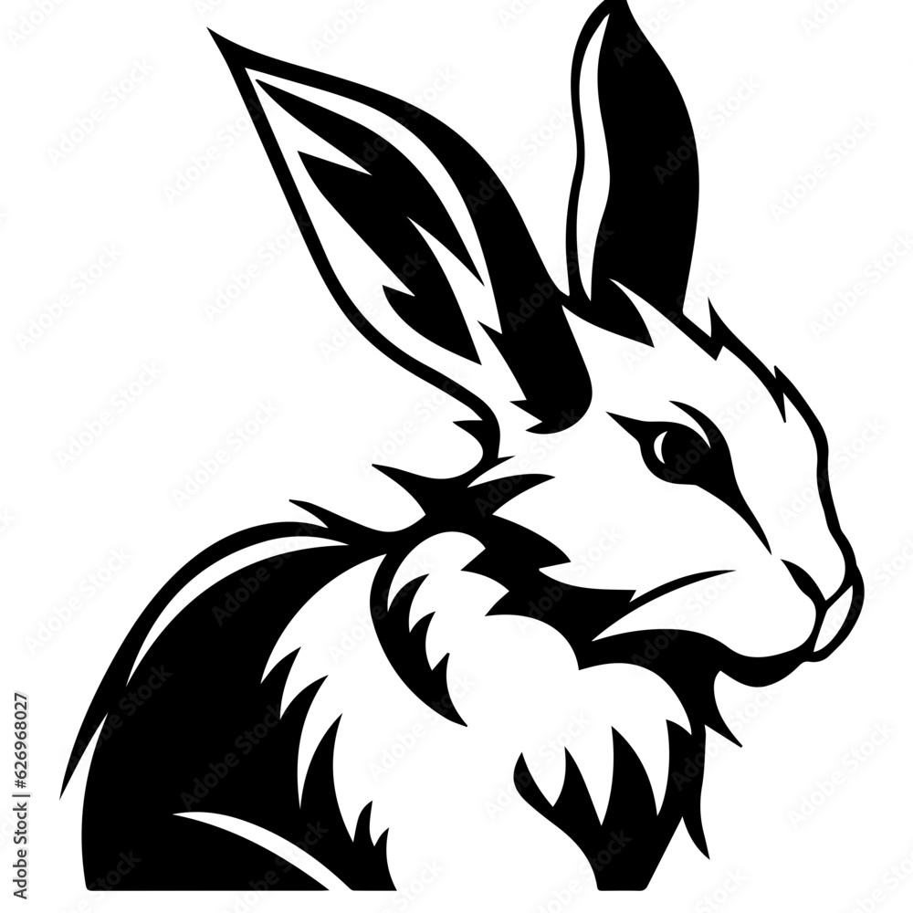 rabbit silhouette illustration rabbit silhouette illustration