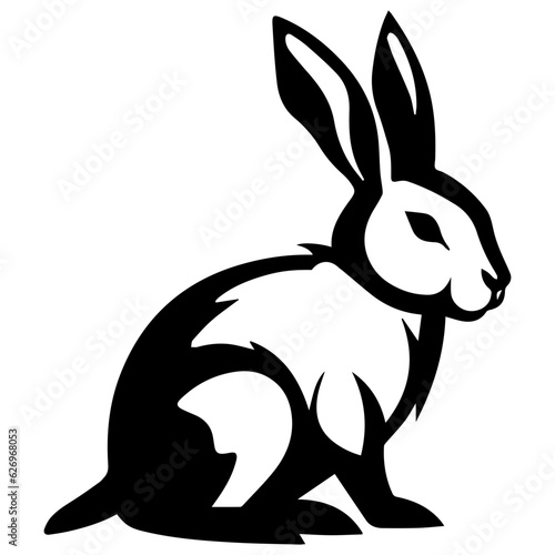 rabbit silhouette illustration