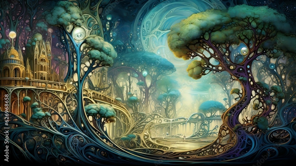Fototapeta premium fractal background