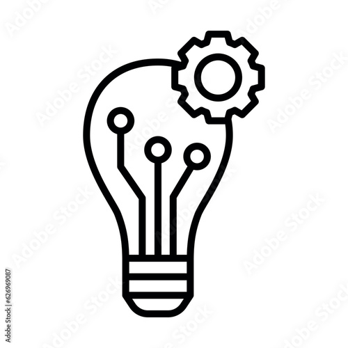 bulb sign symbol vector glyph color icon