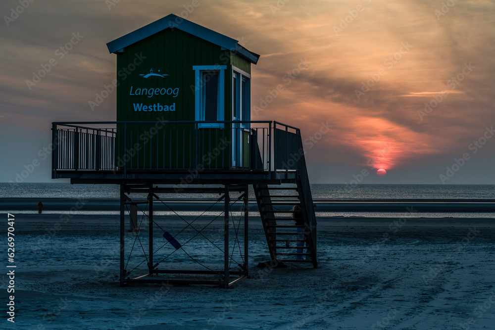 Abends in den Dünen und am Strand