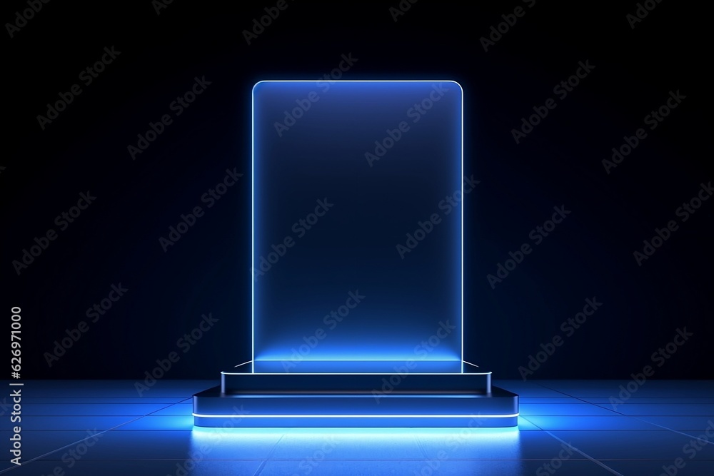 Elegante Präsentation: Modernes Podium für elektrische Geräte und Produkte Elegante Präsentation: Modernes Podium für elektrische Geräte und Produkte