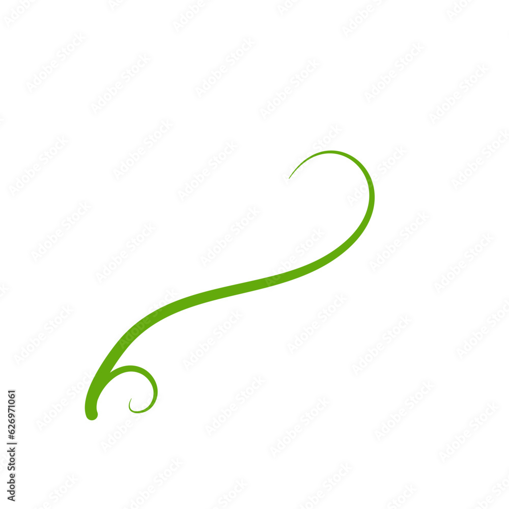 Obraz premium Green Liana Illustration