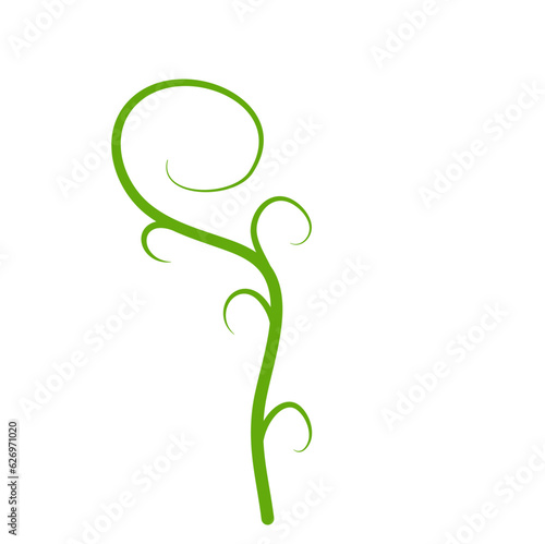 Green Liana Illustration