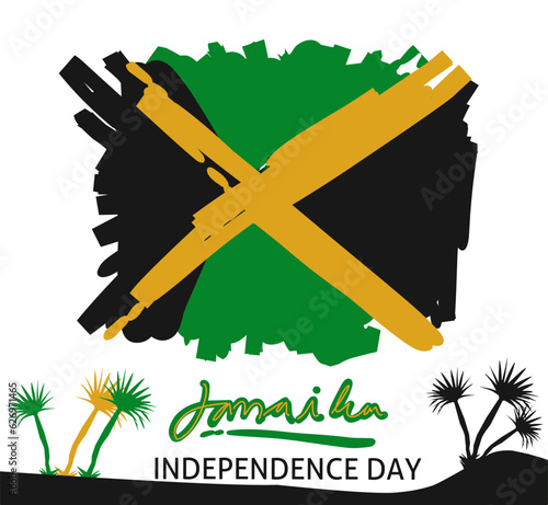 Jamaica Independence Day. Independence of Jamaica. Holiday, celebrated annual in August 6.
