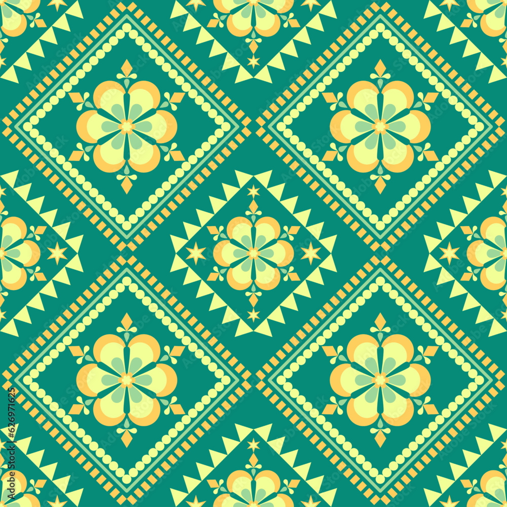 Geometric ethnic pattern seamless flower color. seamless pattern. Design for fabric,curtain,background,carpet,wallpaper,clothing,wrapping,Batik,mandalas,fabric,Vector illustration. pattern style. Geometric ethnic pattern seamless flower color. seamless pattern. Design for fabric,curtain,background,carpet,wallpaper,clothing,wrapping,Batik,mandalas,fabric,Vector illustration. pattern style.