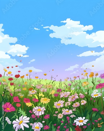 The wonderful flower field