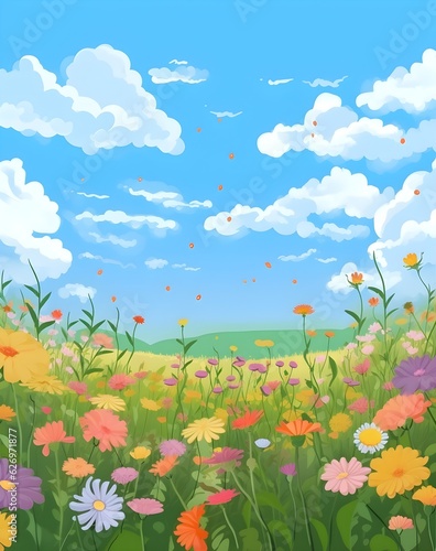 The wonderful flower field