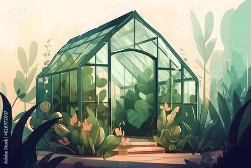 Fotografija Greenhouse or botanical garden