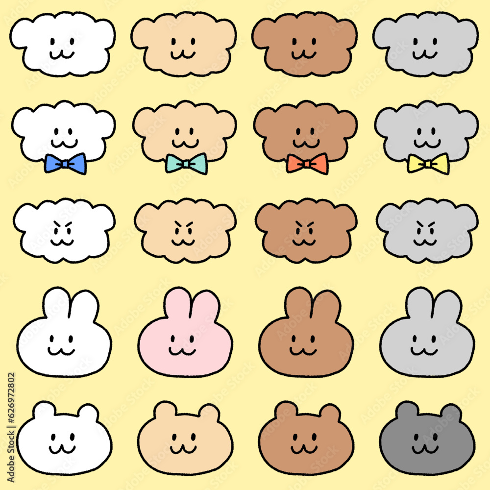 set of animals set of animals