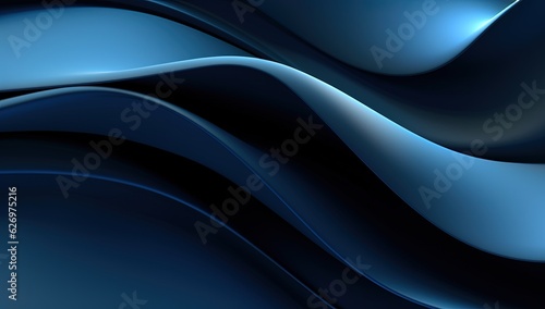 Wallpaper with Gradient Blue Shapes. Professional Background