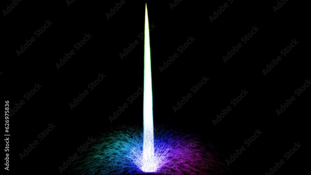 Waterfall light blue purple and dark blue tone effect front view tiny size and pure white of water on the black screen Waterfall light blue purple and dark blue tone effect front view tiny size and pure white of water on the black screen