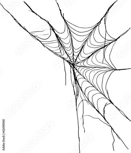 Canvastavla Halloween Spider Web.