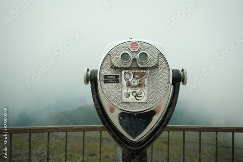 Coin operated binoculars on Mount Washington, New Hampshire