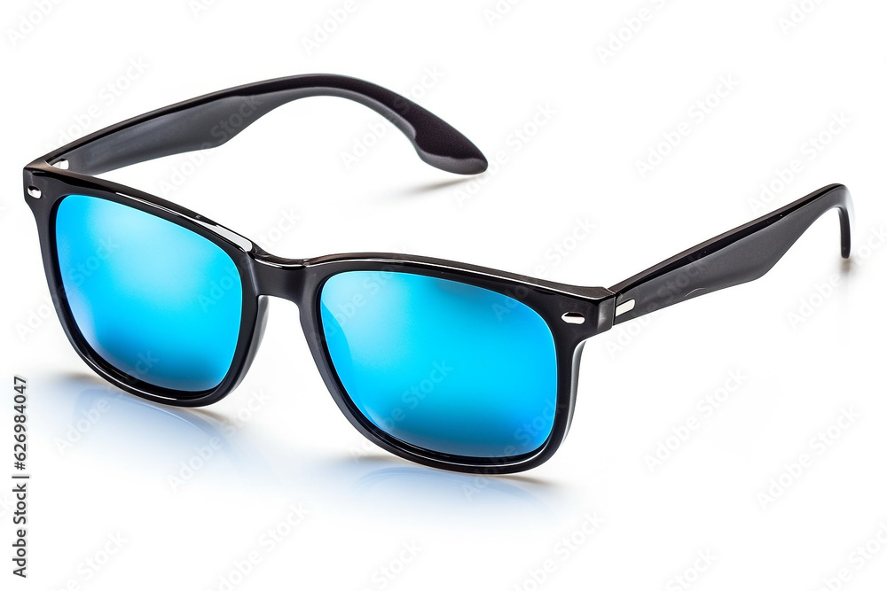 Sunglasses isolated on white background.Generative Ai.