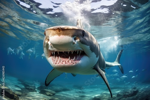 shark underwater, AI Generative © dark_blade