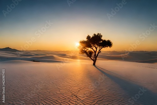 sunset in the desert © Muhammad