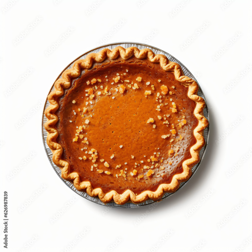 pumpkin pie isolated on white background pumpkin pie isolated on white background