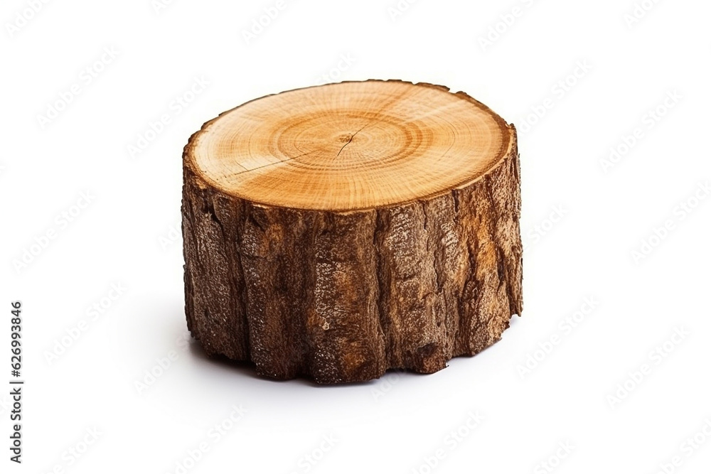 Timber isolated on white background.Generative Ai. Timber isolated on white background.Generative Ai.