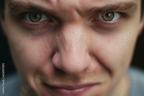 close up of human face