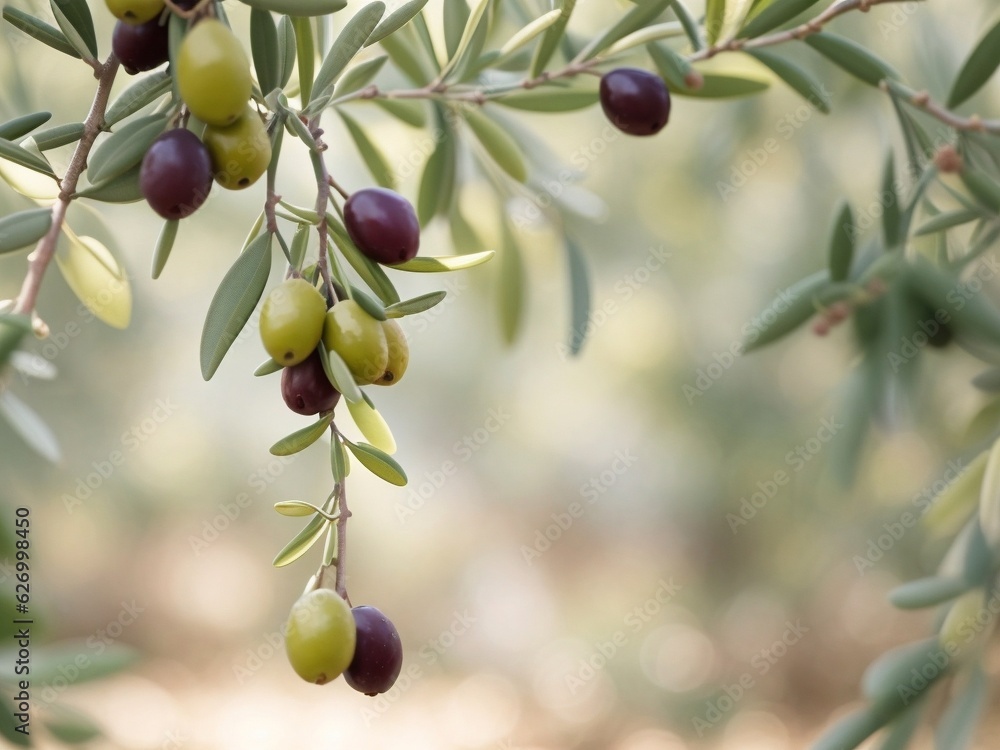 olives on a branch of an olive tree olives on a branch of an olive tree