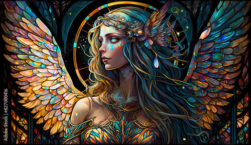 Electra: Luminescent Muse of Celestial Artistry