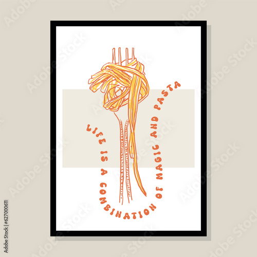 Minimalist hand drawn vector illustration. Art for postcards, branding, logo design, background.
