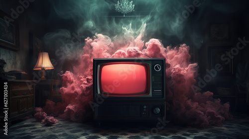 Wallpaper Mural Modern home interior with comfortable sofa and window. Generative Ai Torontodigital.ca