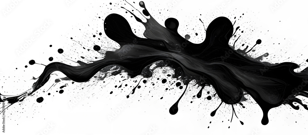 abstract black ink splatter, splotch, blots, smudges, inkblot, splashes on white background abstract black ink splatter, splotch, blots, smudges, inkblot, splashes on white background