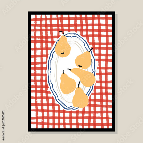 Minimalist hand drawn vector illustration. Art for postcards, branding, logo design, background.
