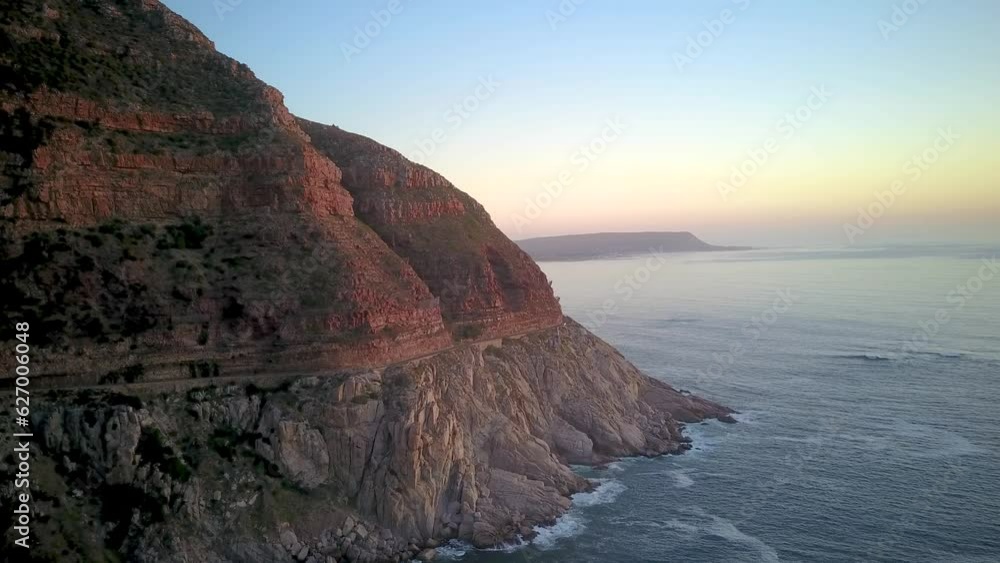 Chapmans Peak Cliffs at Sunset Chapmans Peak Cliffs at Sunset