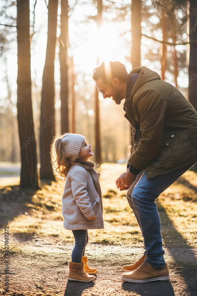 Obraz premium parent with kids