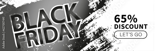 Bannière Black Friday design