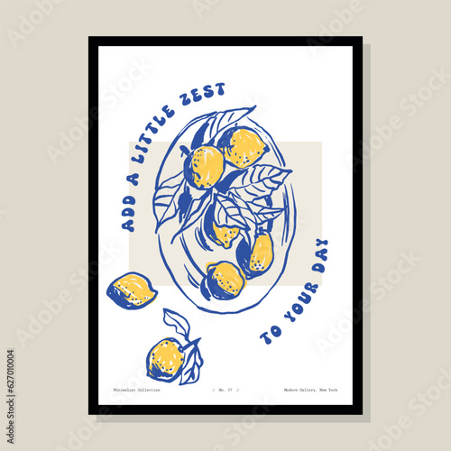 Minimalist hand drawn vector illustration. Art for postcards, branding, logo design, background.