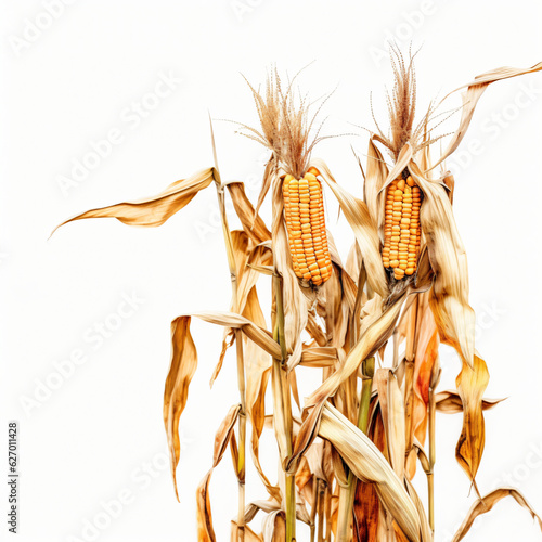 corn on the cob isolated