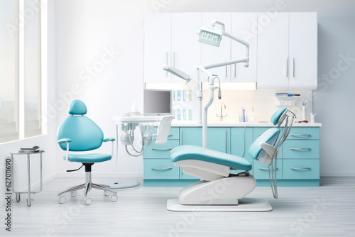 Modern dental office. Generative AI